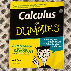 Calculus For Dummies Yellow & Black Paperback Book